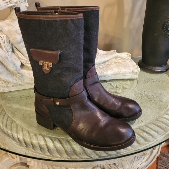 Tory Burch Leona Boots Size 9 #121 - Picture 3 of 17